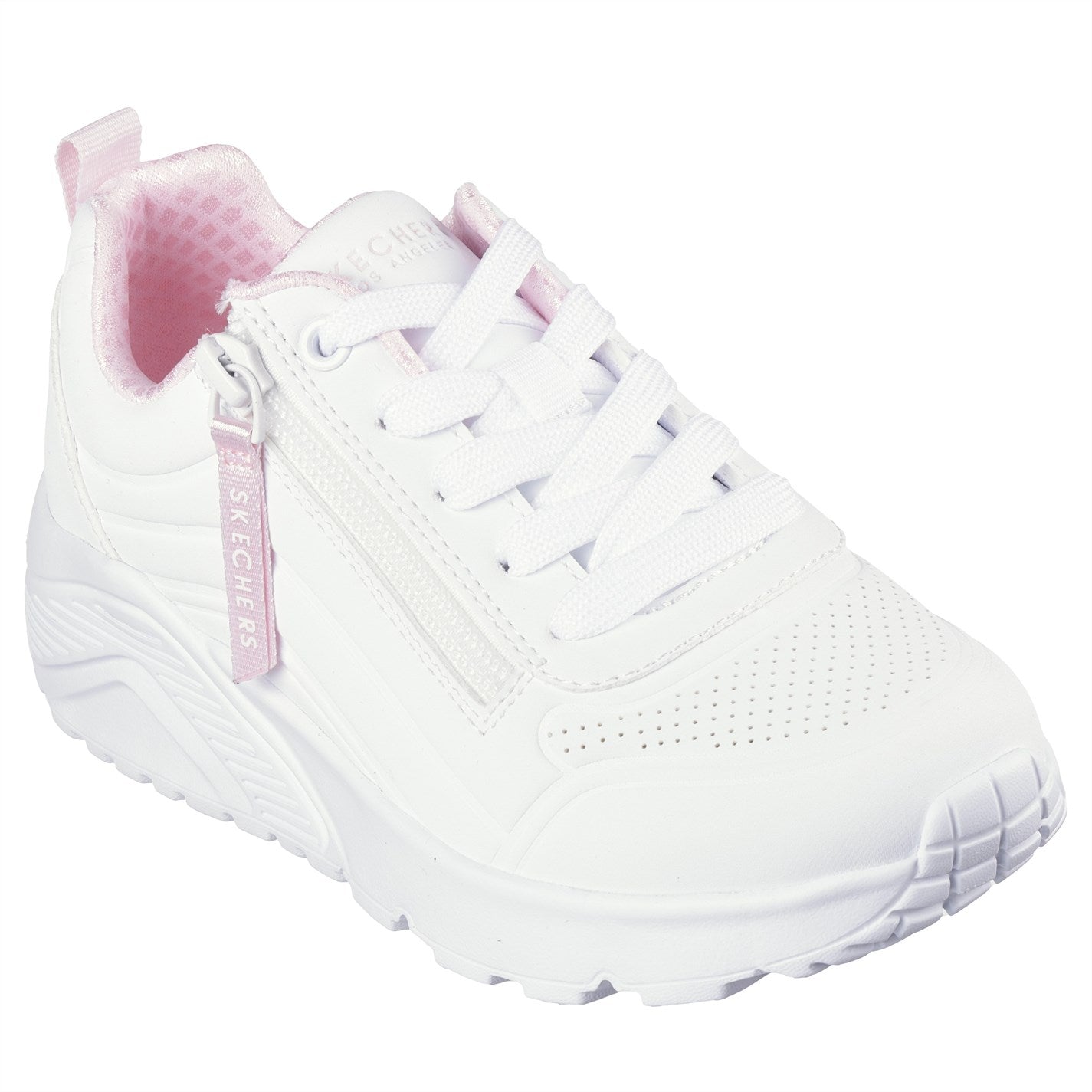 Skechers Uno lite easy zip - white