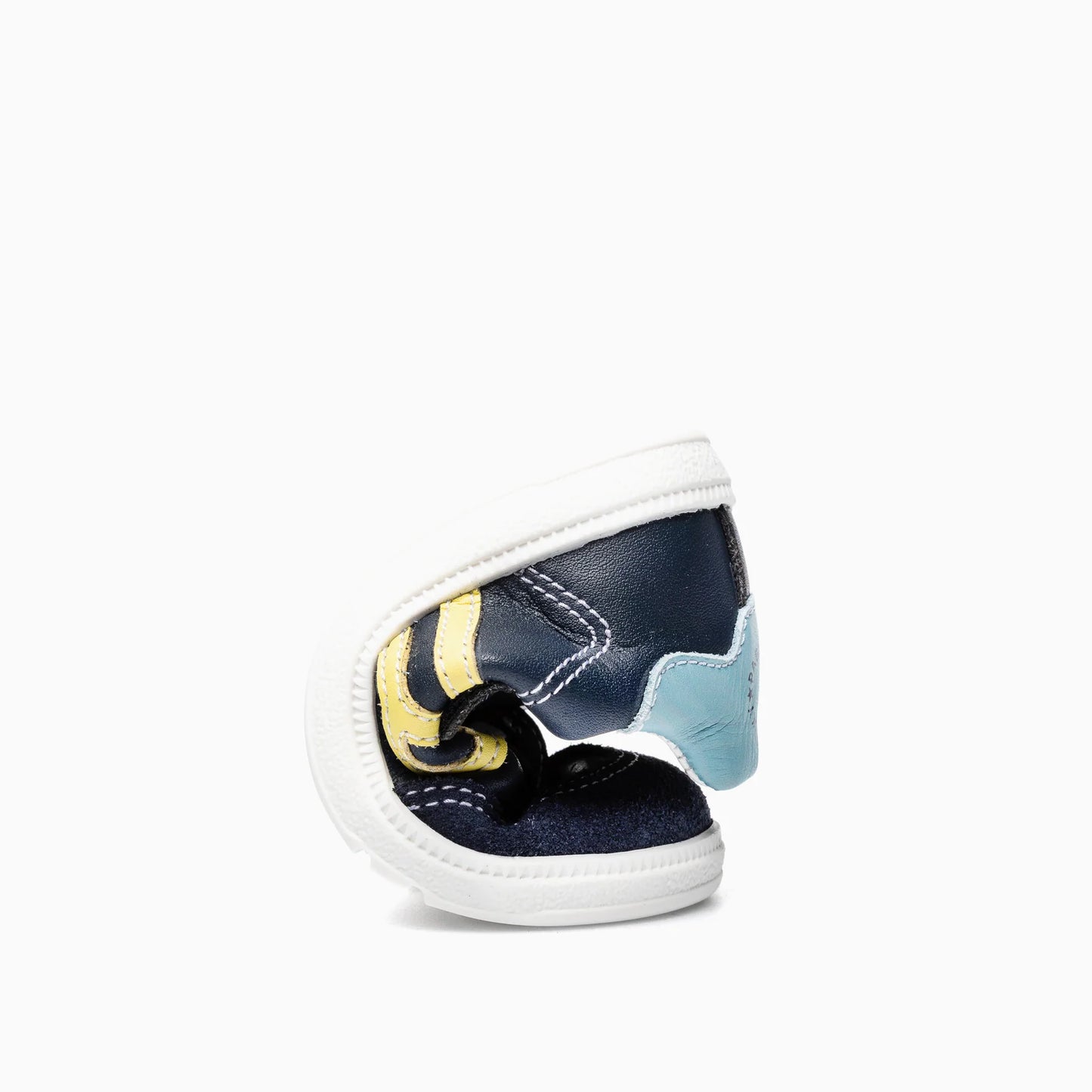 Pablosky velcro trainer navy yellow - 070420 - Kirbys Footwear Ltd