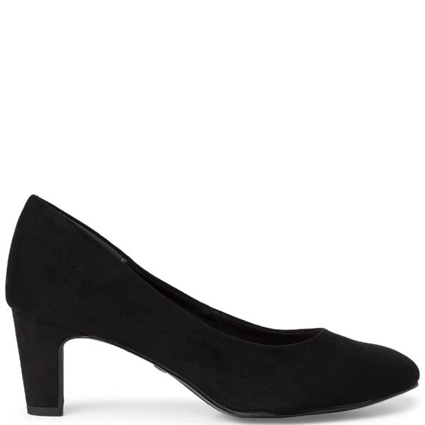 Tamaris court 22418 black suede - Kirbys Footwear Ltd