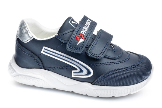 Pablosky trainer navy velcro 204020 - Kirbys Footwear Ltd