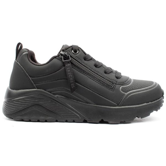 Skechers Uno lite easy zip - black