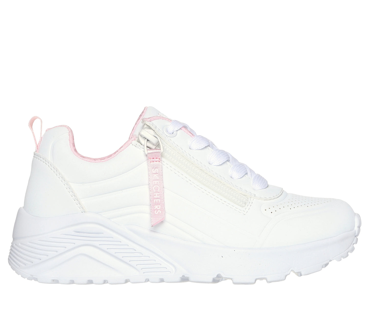 Skechers Uno lite easy zip - white