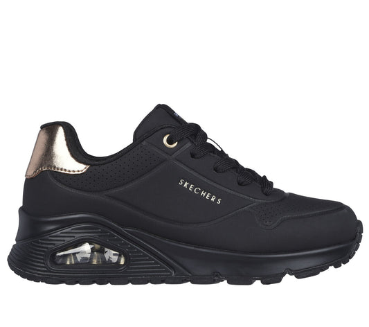 Skechers Uno Shimmer Away black gold - bbk