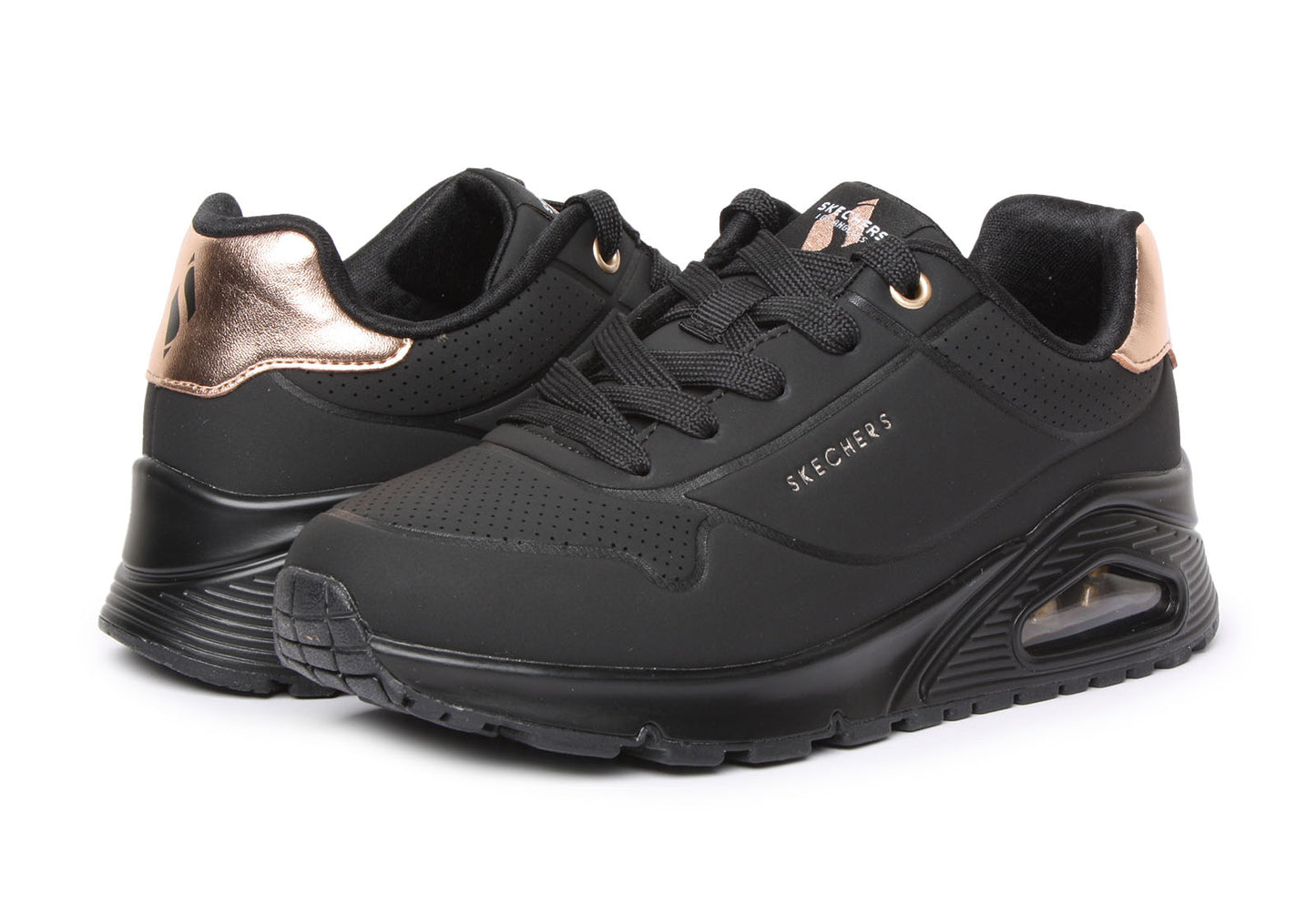 Skechers Uno Shimmer Away black gold - bbk