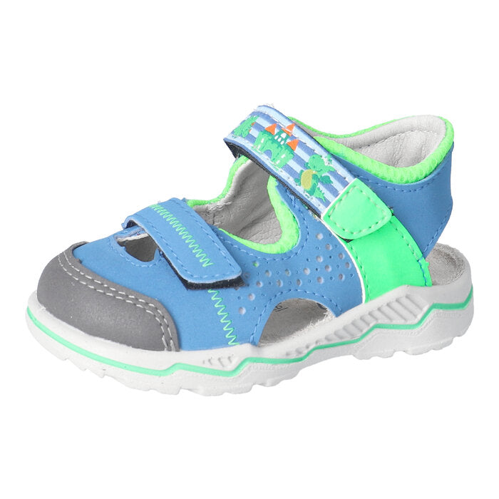 Ricosta Dobby - blue/green - closed sandal