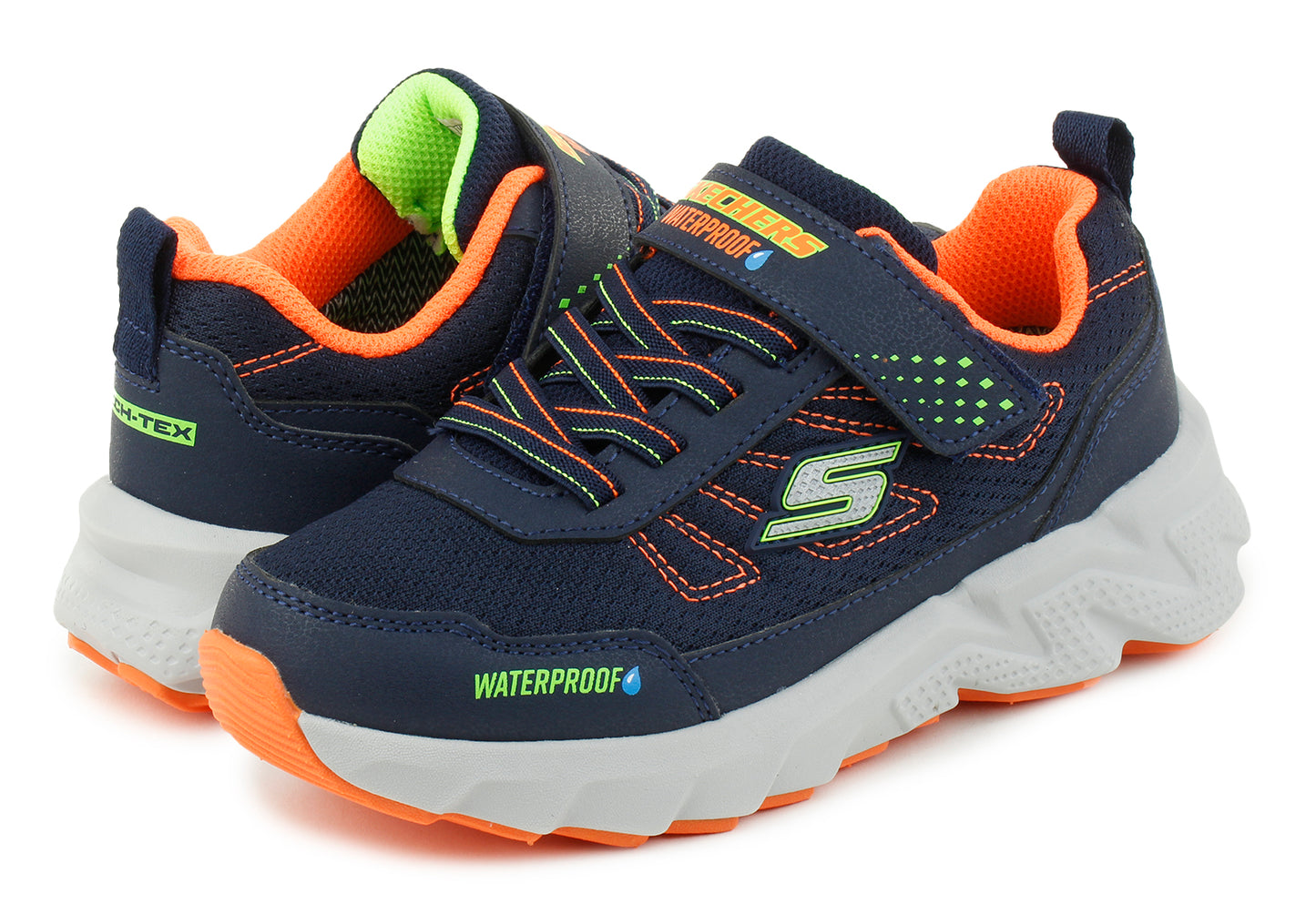 Skechers Elite sport - waterproof - navy orange