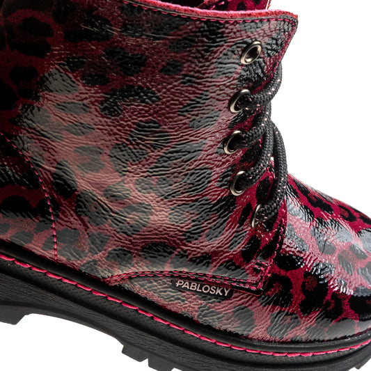 Pablosky boot - burgundy patent - 453679 - Kirbys Footwear Ltd