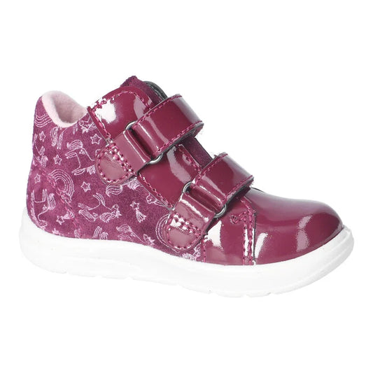 Ricosta Laury boot wine velcro waterproof - Kirbys Footwear Ltd