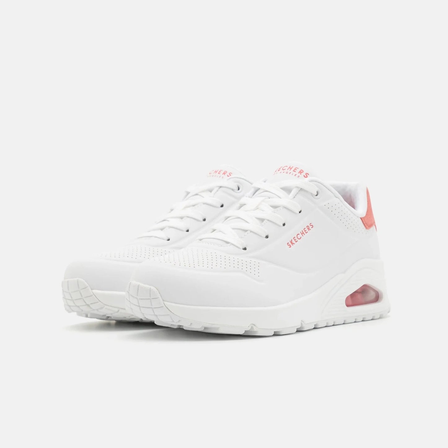 Skechers Uno pop back - white coral