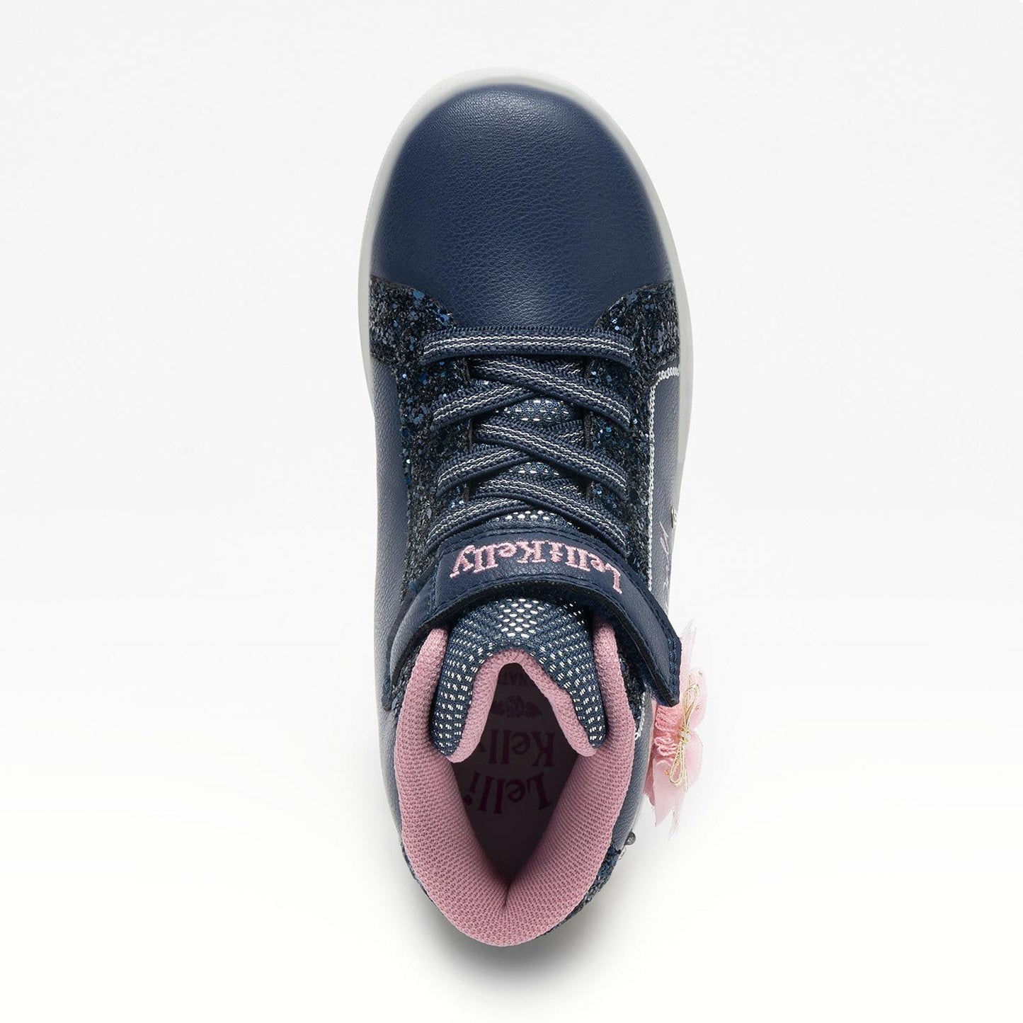 Lelli Kelly Ballerina lights high top navy pink