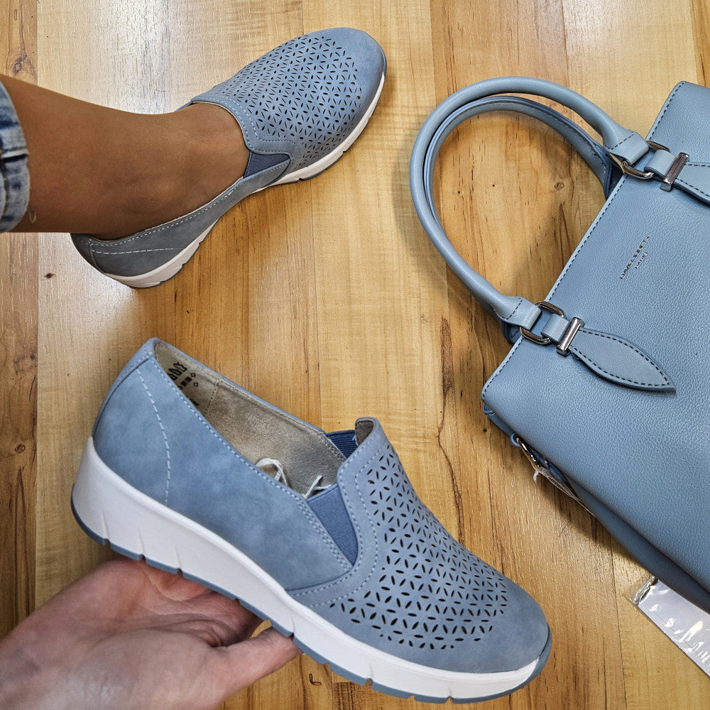Jana slip-on denim - 24665