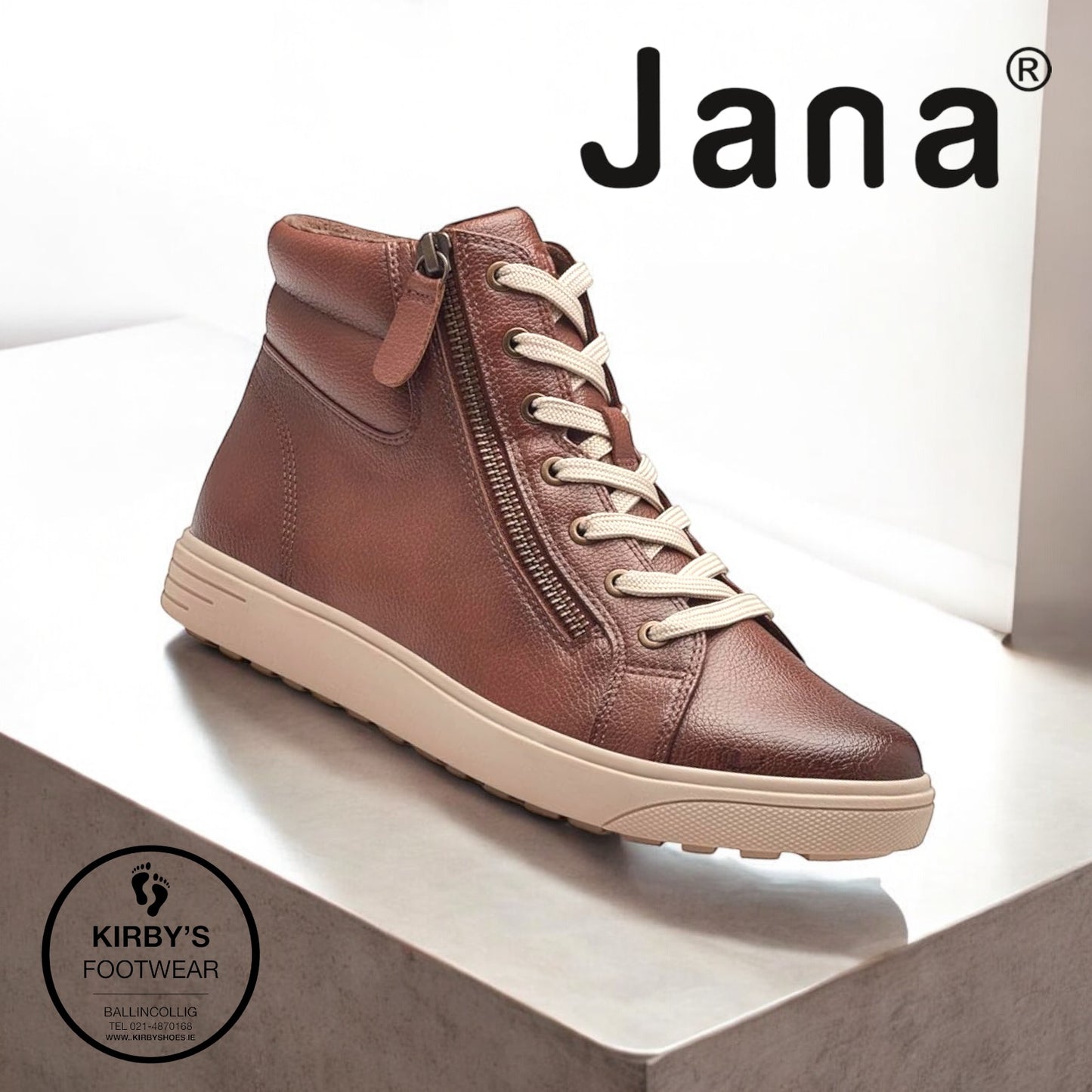 Jana boot cognac 25269