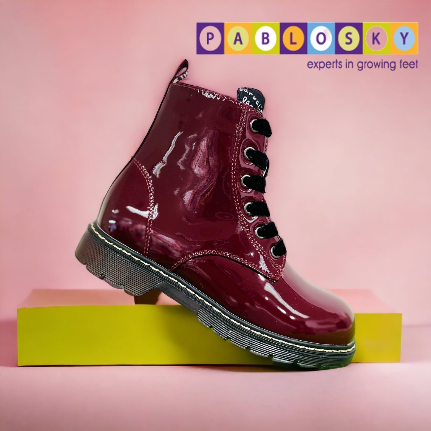 Garvalin boot Bordeaux patent lace 231565