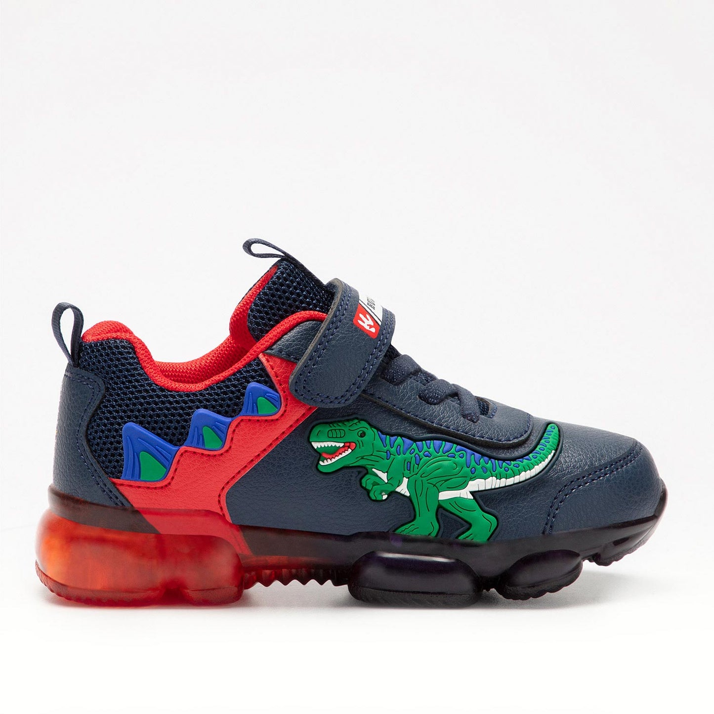 Lelli Kelly Bull Boys T-Rex navy lights