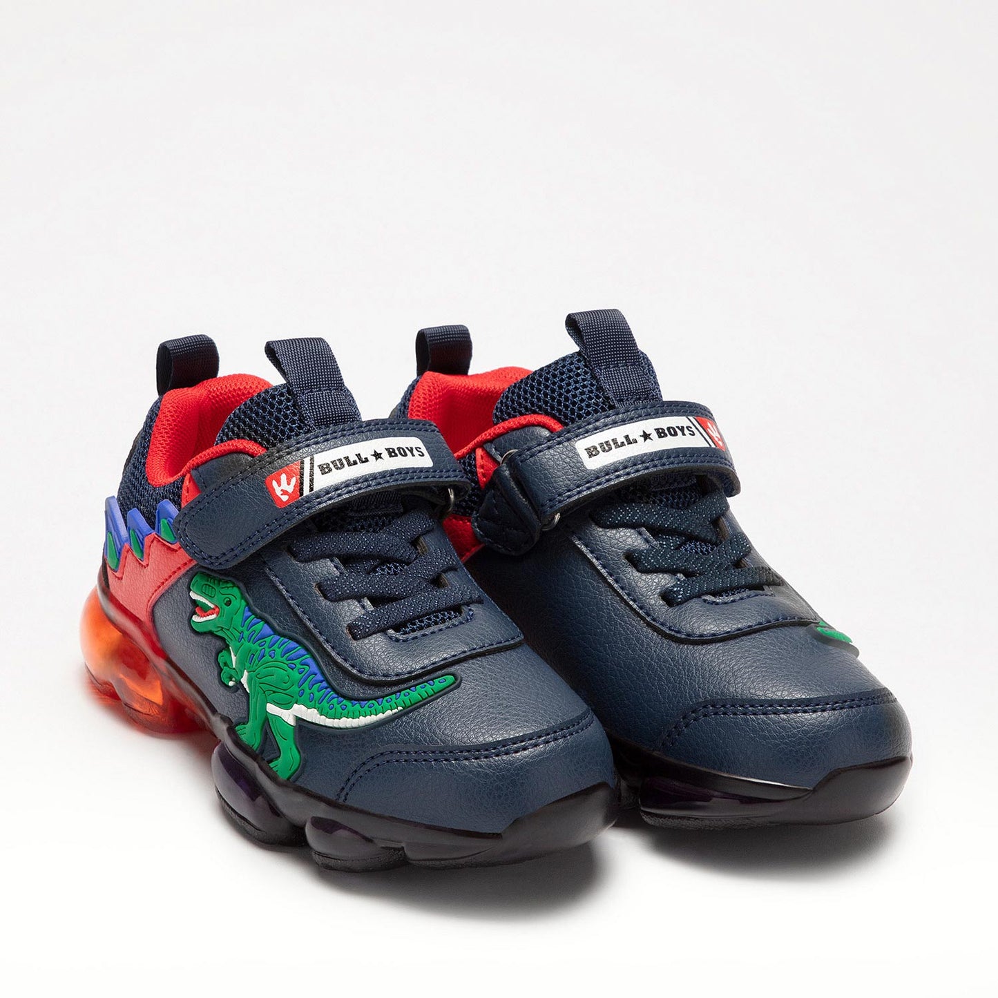 Lelli Kelly Bull Boys T-Rex navy lights