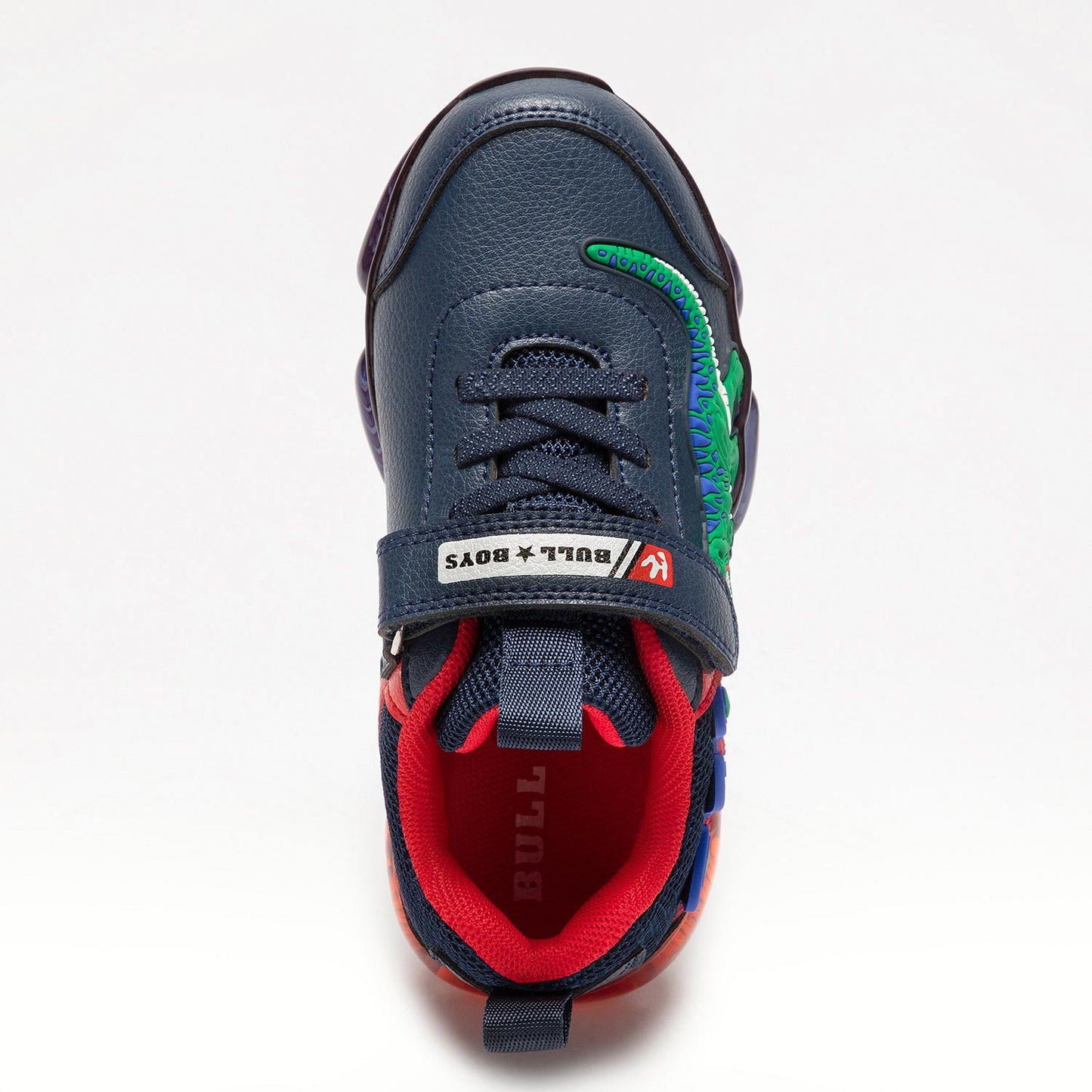 Lelli Kelly Bull Boys T-Rex navy lights