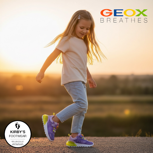 Geox Activart looney tunes lilac lights - Kirbys Footwear Ltd