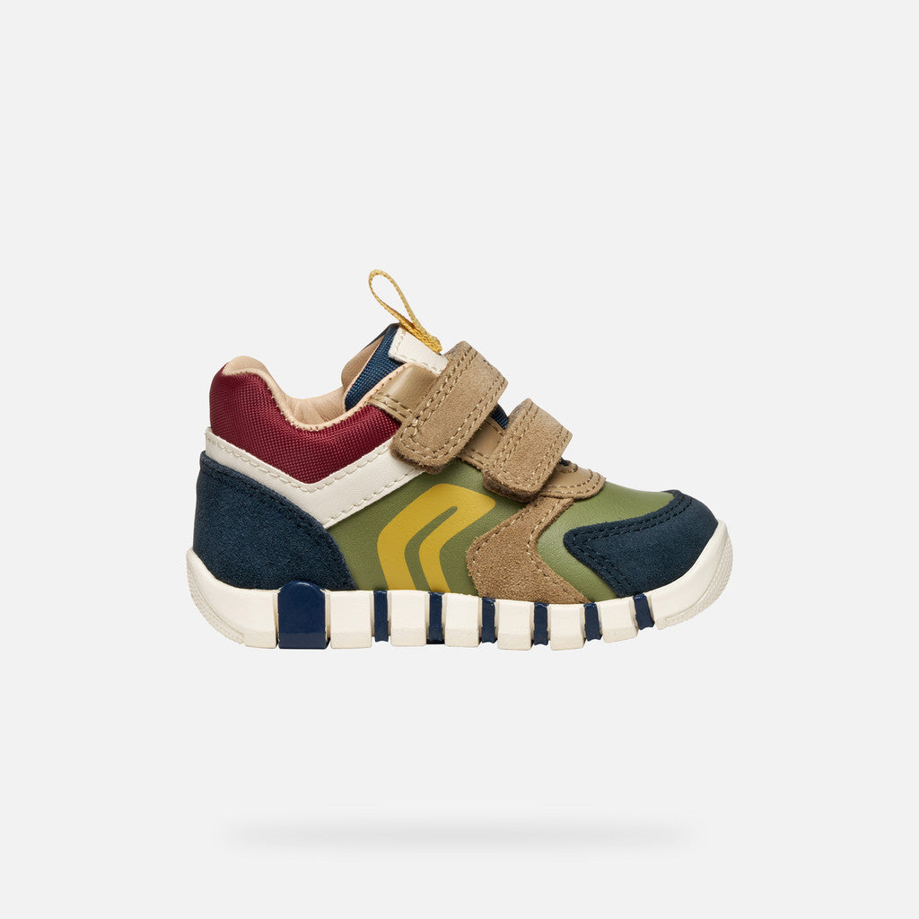 Geox Iupidoo velcro navy pistachio
