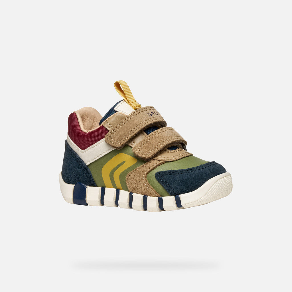 Geox Iupidoo velcro navy pistachio