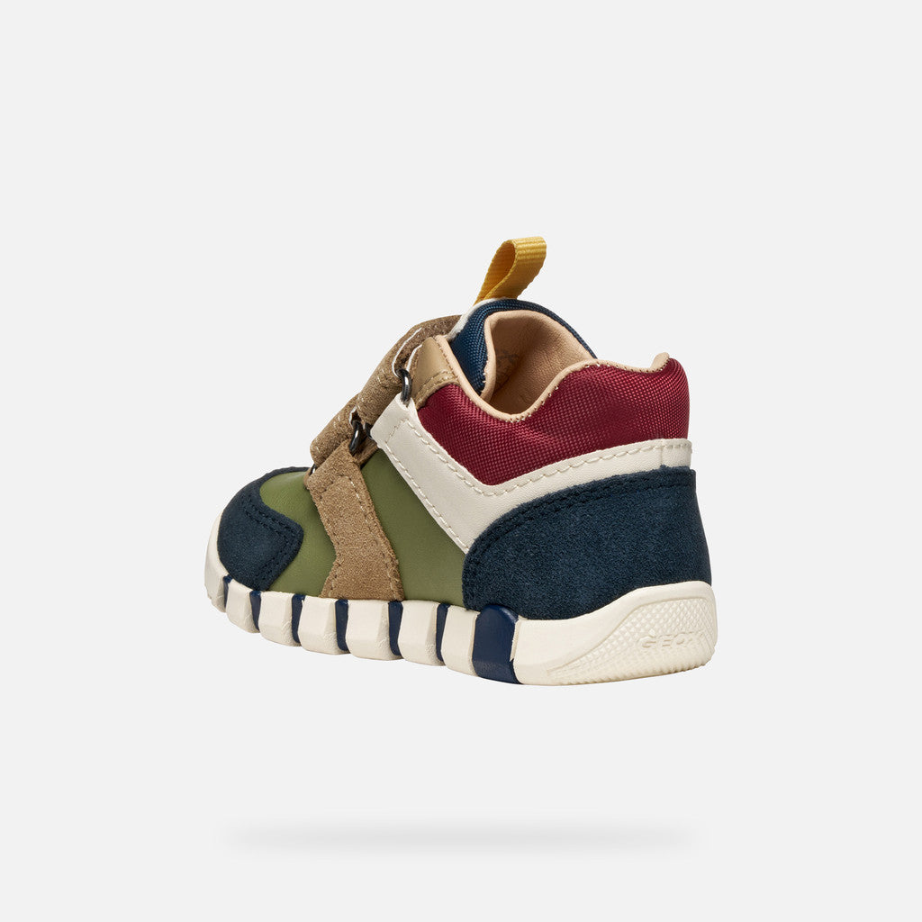 Geox Iupidoo velcro navy pistachio