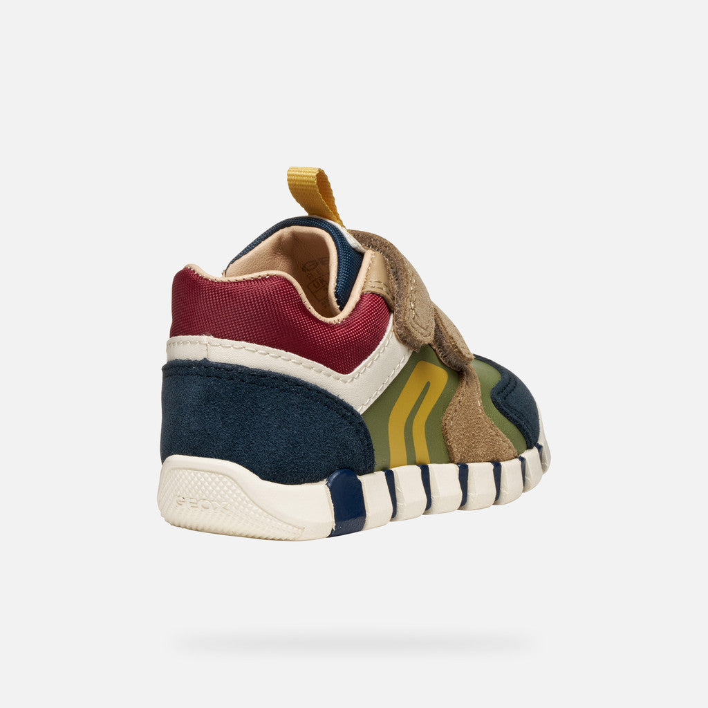 Geox Iupidoo velcro navy pistachio