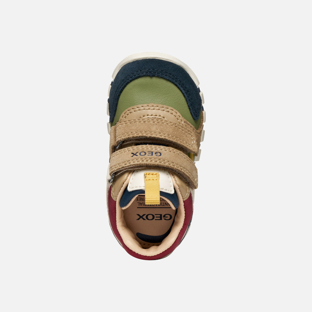 Geox Iupidoo velcro navy pistachio