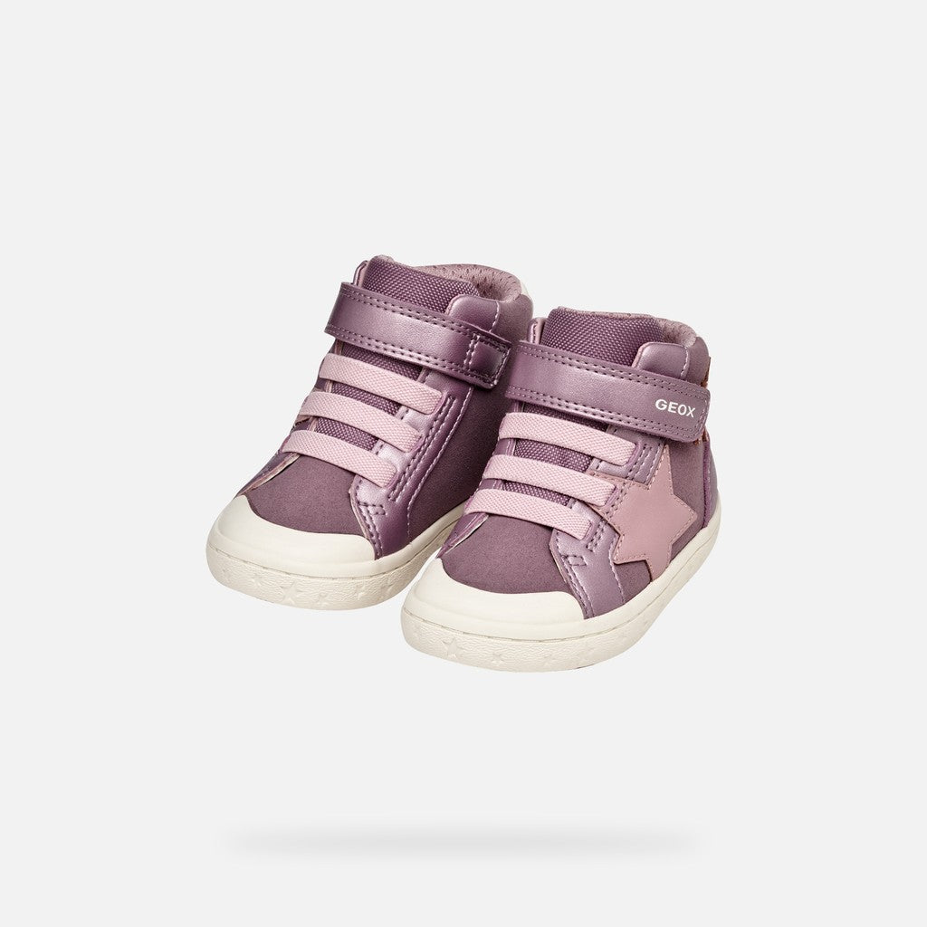 Geox Gisli pink velcro boot