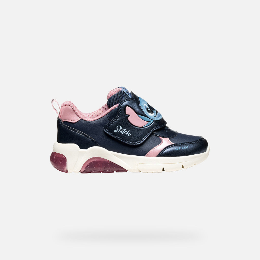 Geox Stitch lights Fadinlight navy pink