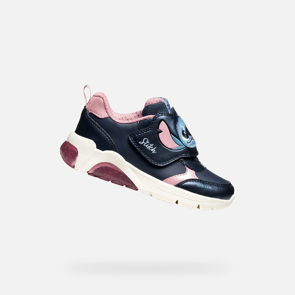 Geox Stitch lights Fadinlight navy pink