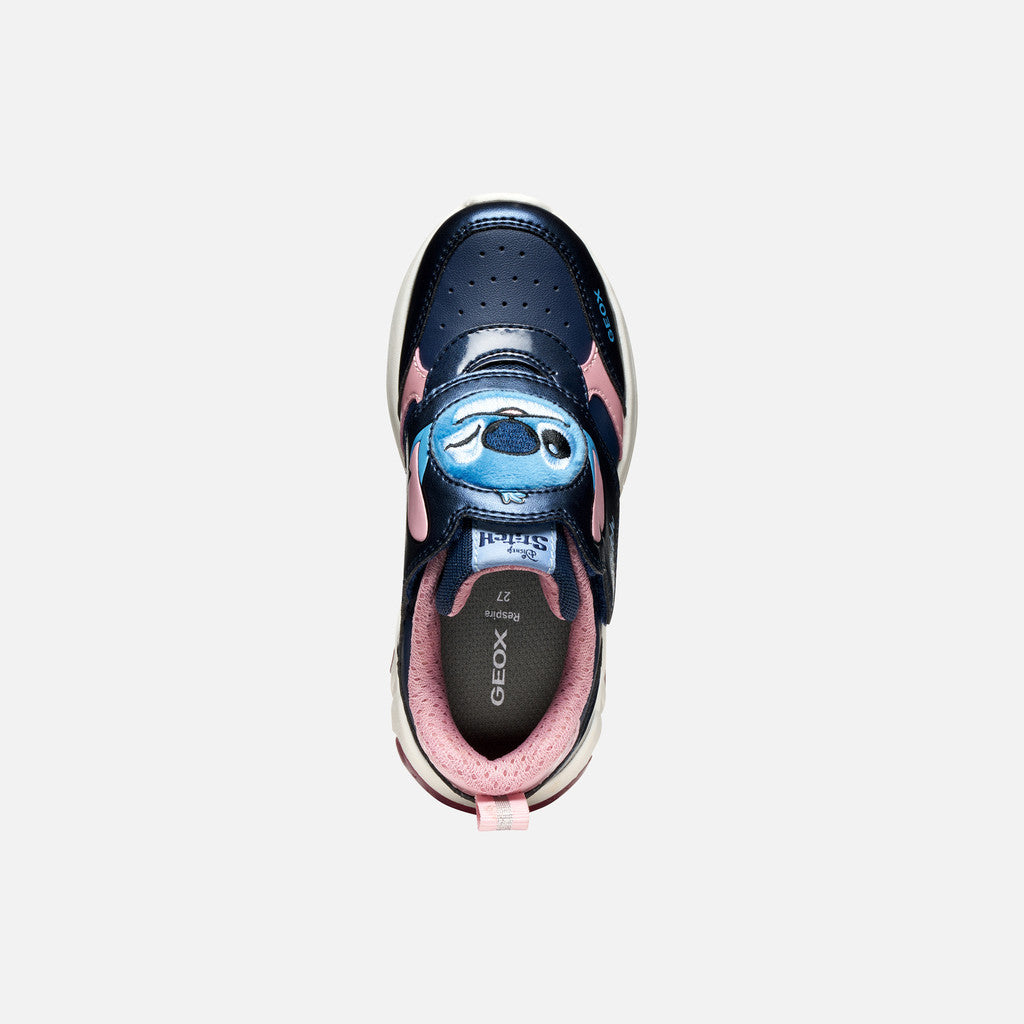 Geox Stitch lights Fadinlight navy pink