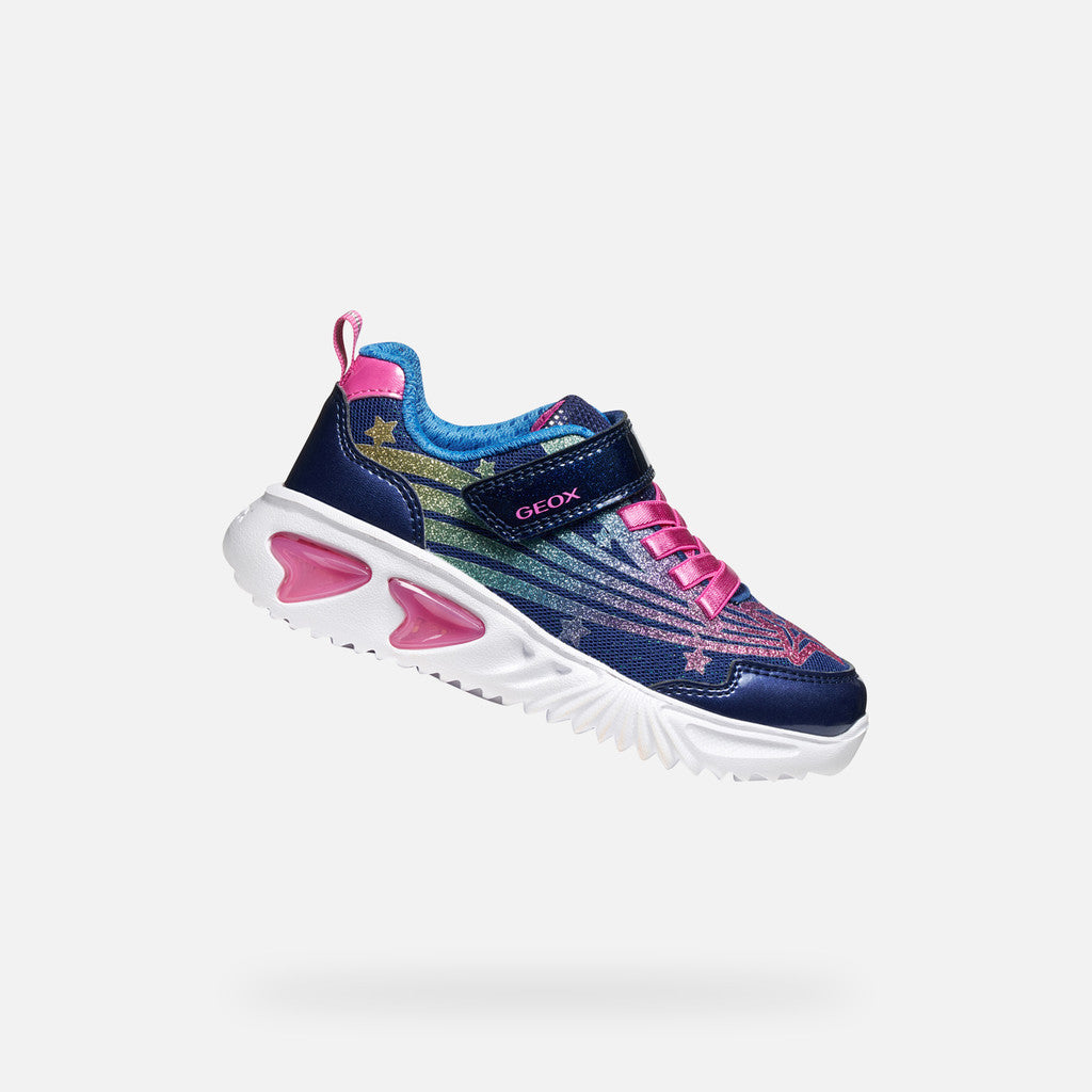Geox Assister navy rainbow lights