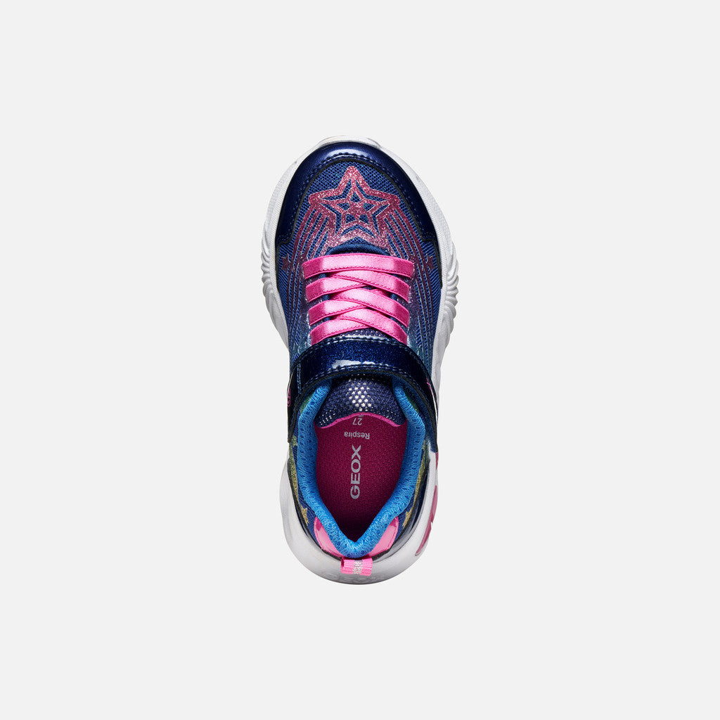 Geox Assister navy rainbow lights