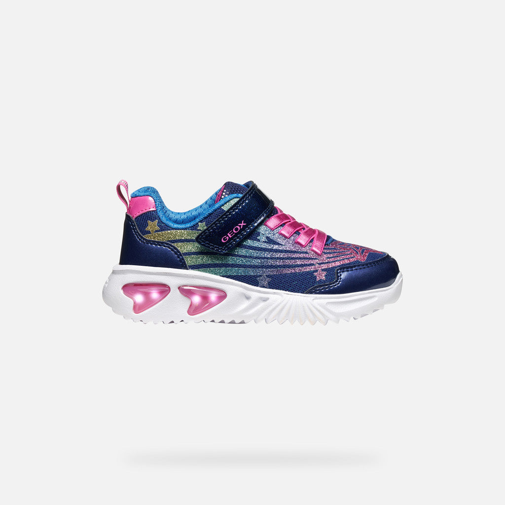 Geox Assister navy rainbow lights