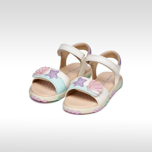 Geox sandal - Haiti - white pink - Kirbys Footwear Ltd