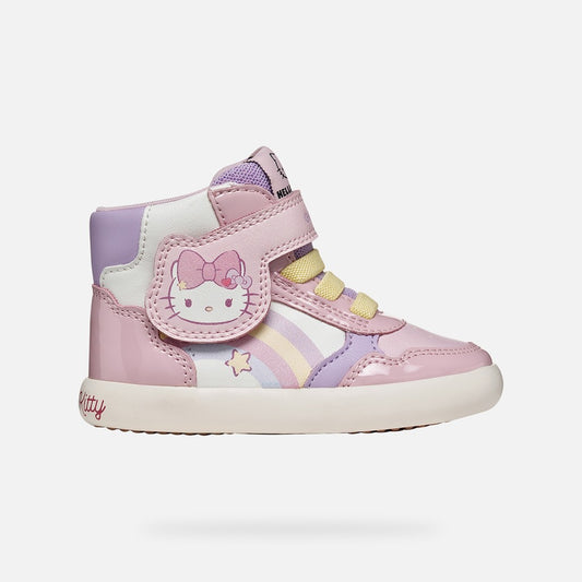 Geox Hello Kitty Gisli pink velcro boot