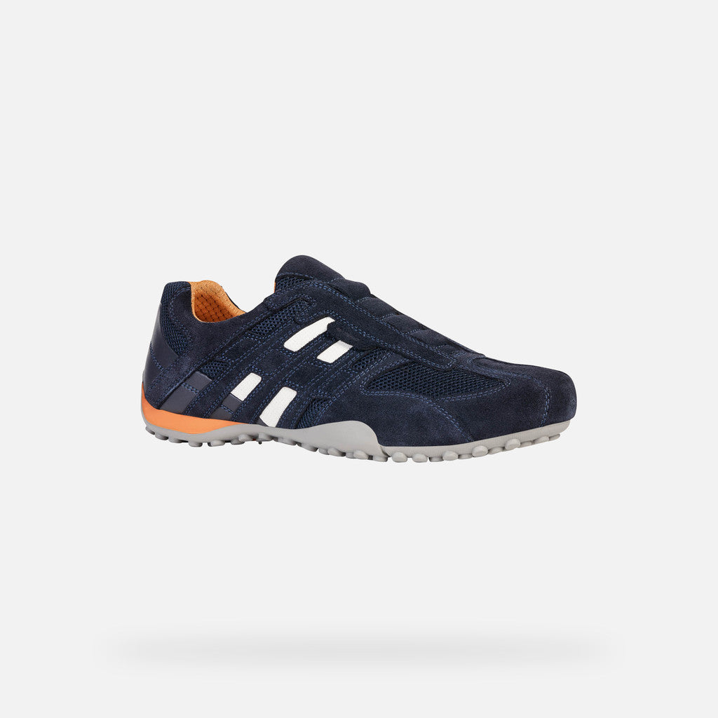 Geox Snake slip on trainer - navy
