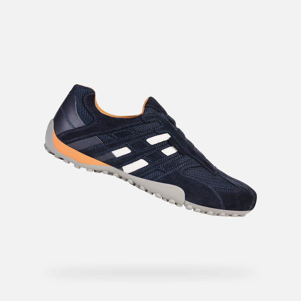 Geox Snake slip on trainer - navy