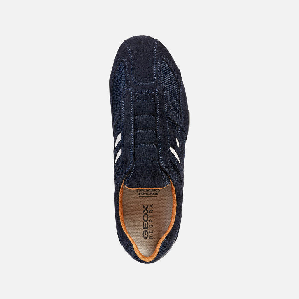 Geox Snake slip on trainer - navy