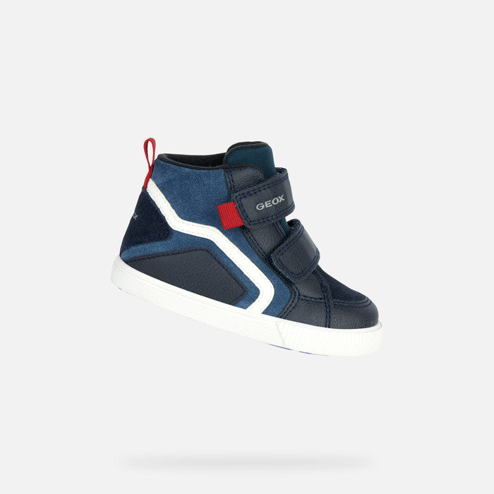 Geox Kilwi navy high top Kirbys Footwear Ltd