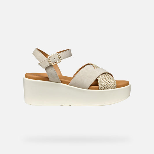 Geox Xand 2.2s wedge sandal - taupe