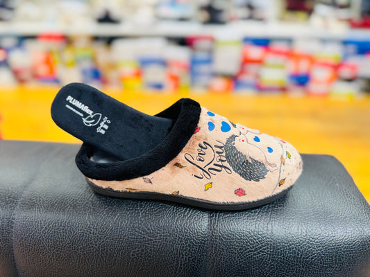 Plumaflex slipper - 12037 - Gato - beige multi - Kirbys Footwear Ltd