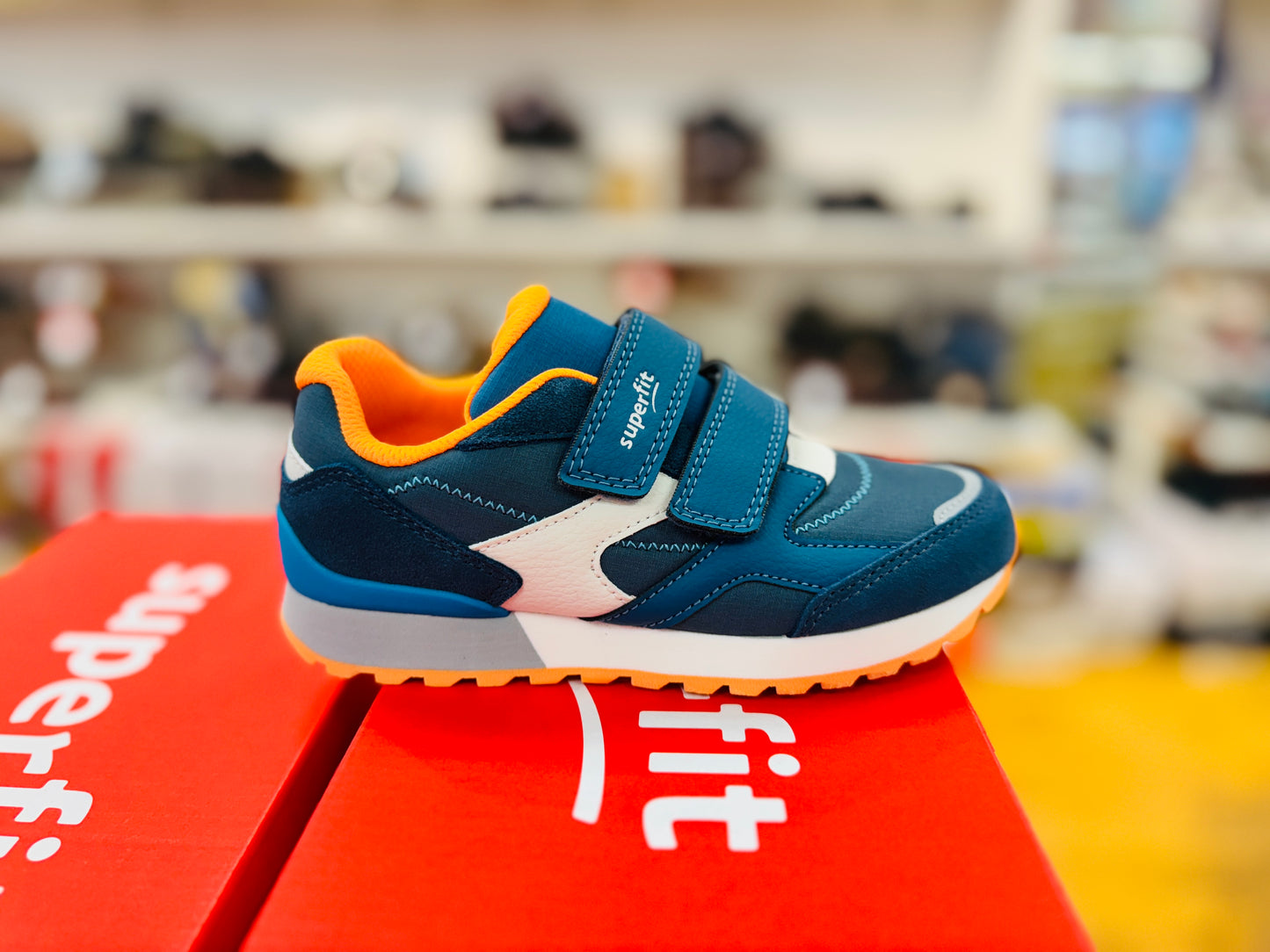 Superfit Dash navy orange - Kirbys Footwear Ltd