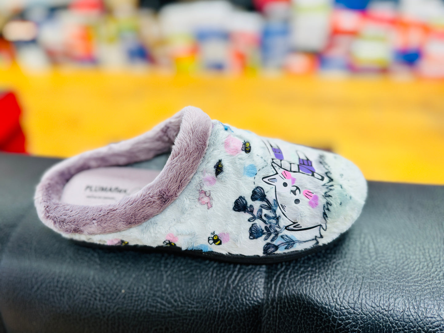 Plumaflex slipper - 12037 - erizo - grey multi