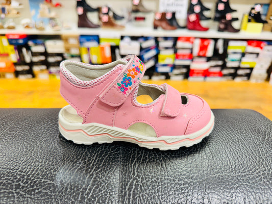 Ricosta Dobby pink closed toe sandal