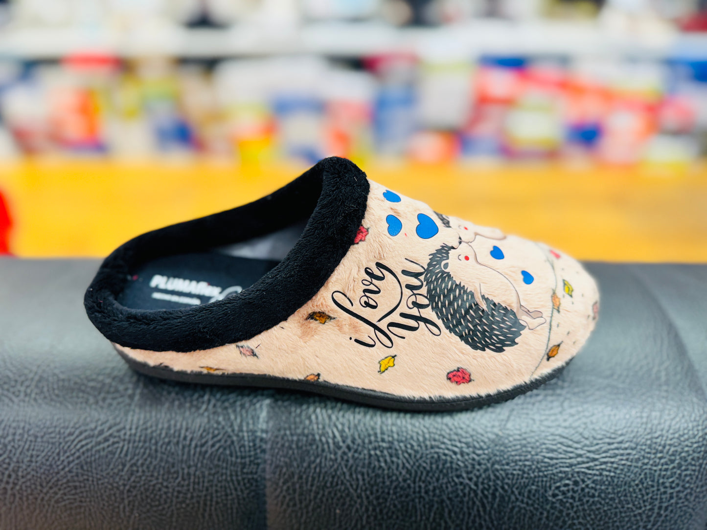 Plumaflex slipper - 12037 - Gato - beige multi