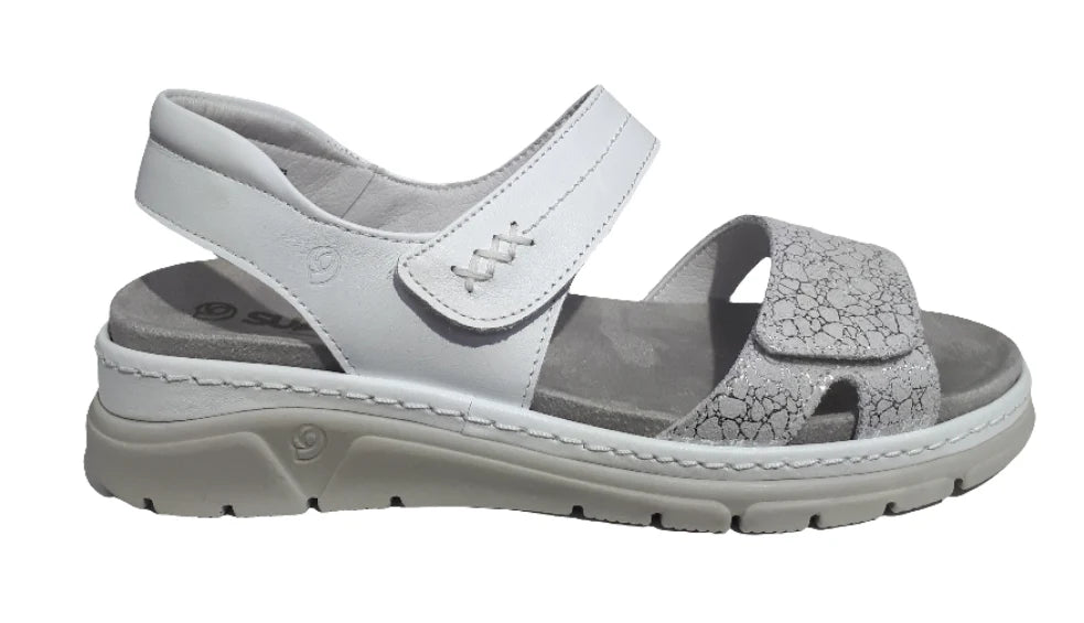 Suave Manila sandal - white leather
