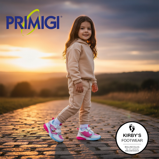 Primigi velcro trainer lights Mermaid white pink - 1485100 - Kirbys Footwear Ltd