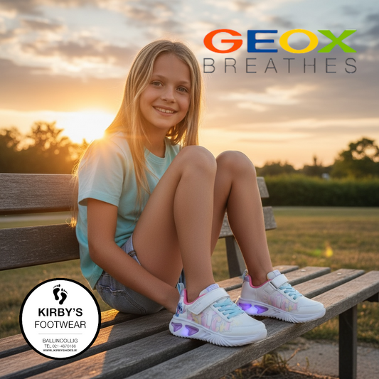 Geox Assister Stitch white multicolour - Kirbys Footwear Ltd