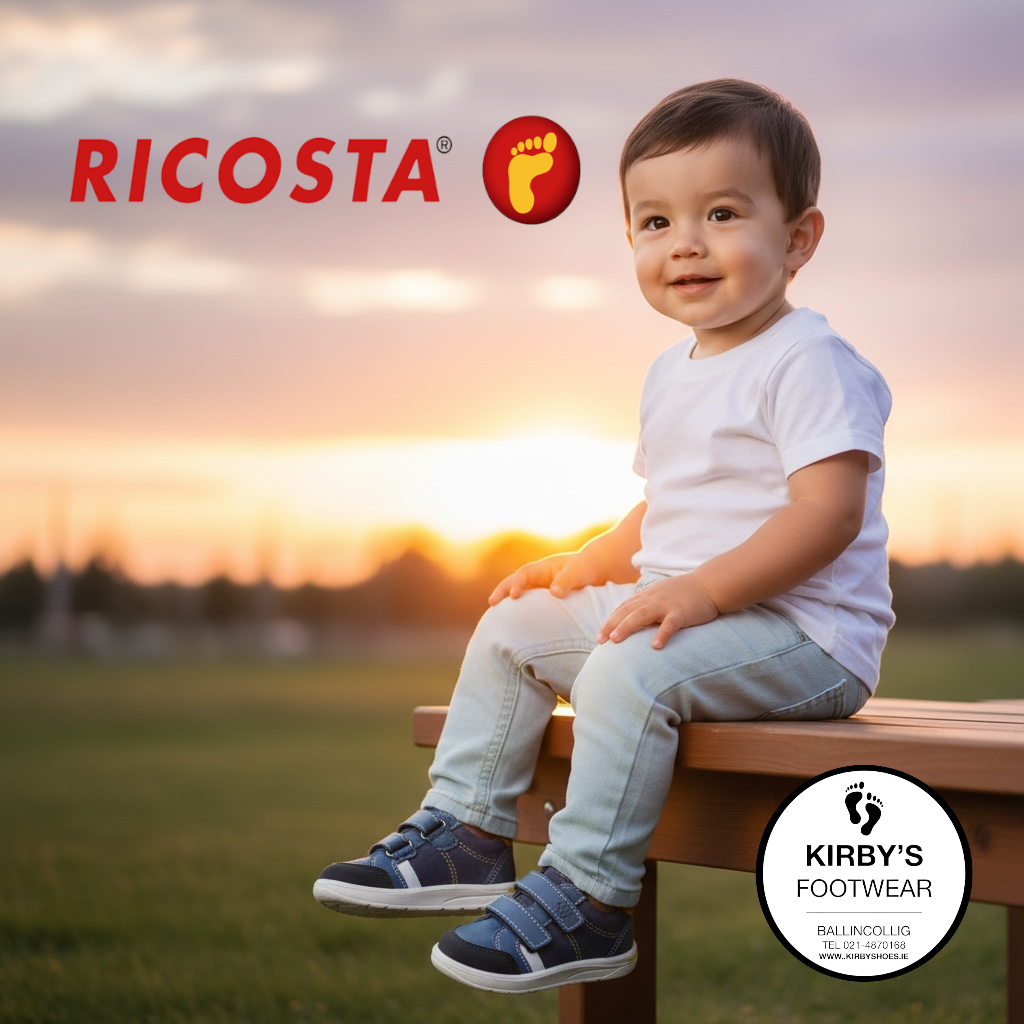 Ricosta Jamie navy blue velcro leather - Kirbys Footwear Ltd
