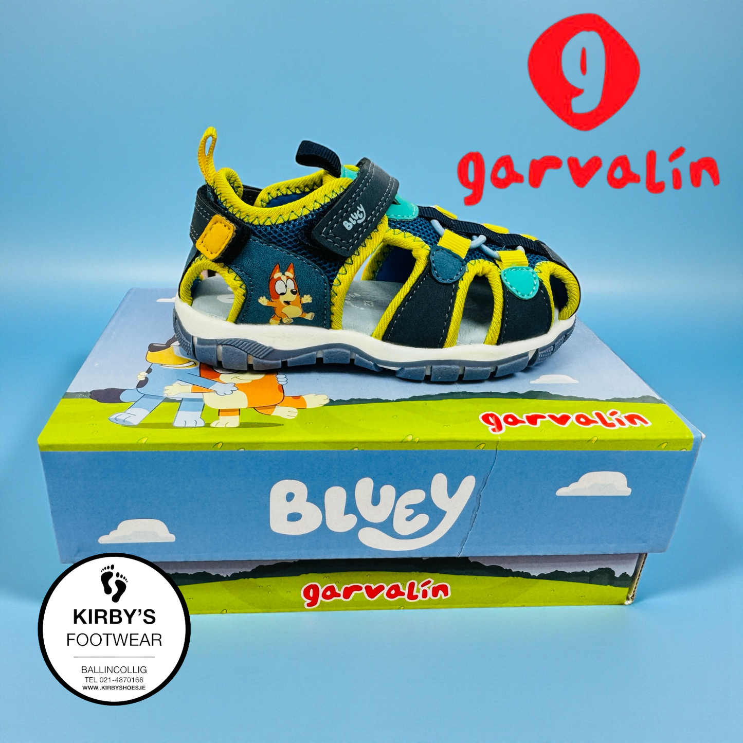 Garvalin Bluey closed sandal - navy - Kirbys Footwear Ltd